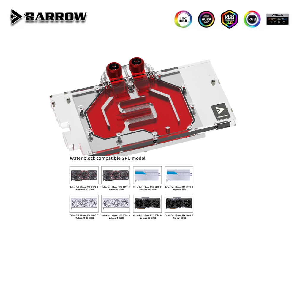 Rtx 5090 32Gb - Barrow GPU bloc pour iGame coloré