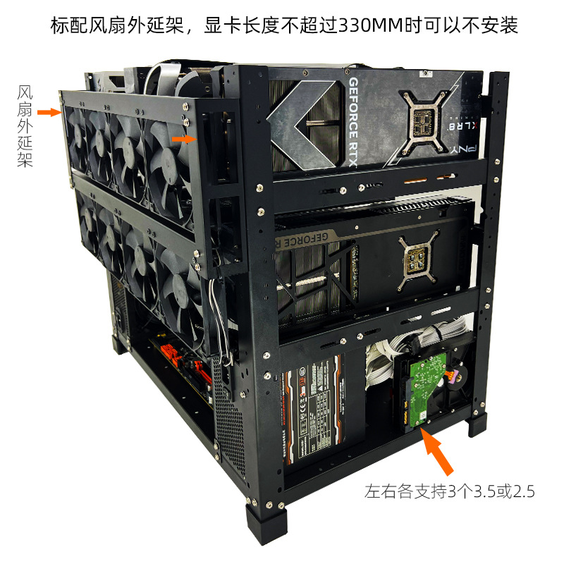 Châssis de station de travail  - Gpu Mining Rig Frame 8 Gpu avis et prix
