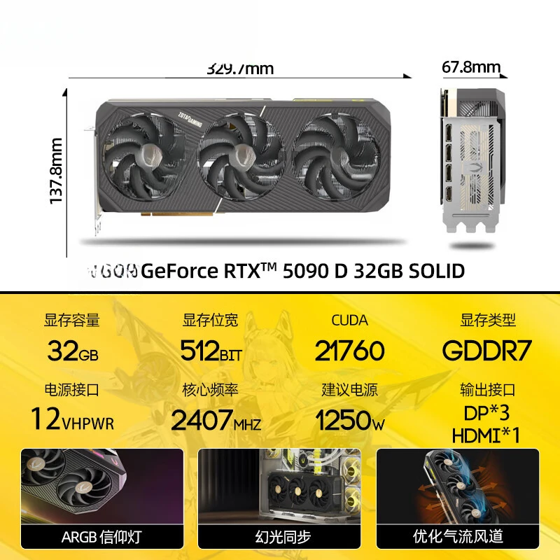 GeForce RTX 5090 D 32GB SOLID  - Rtx 5090 32Gb avis et prix