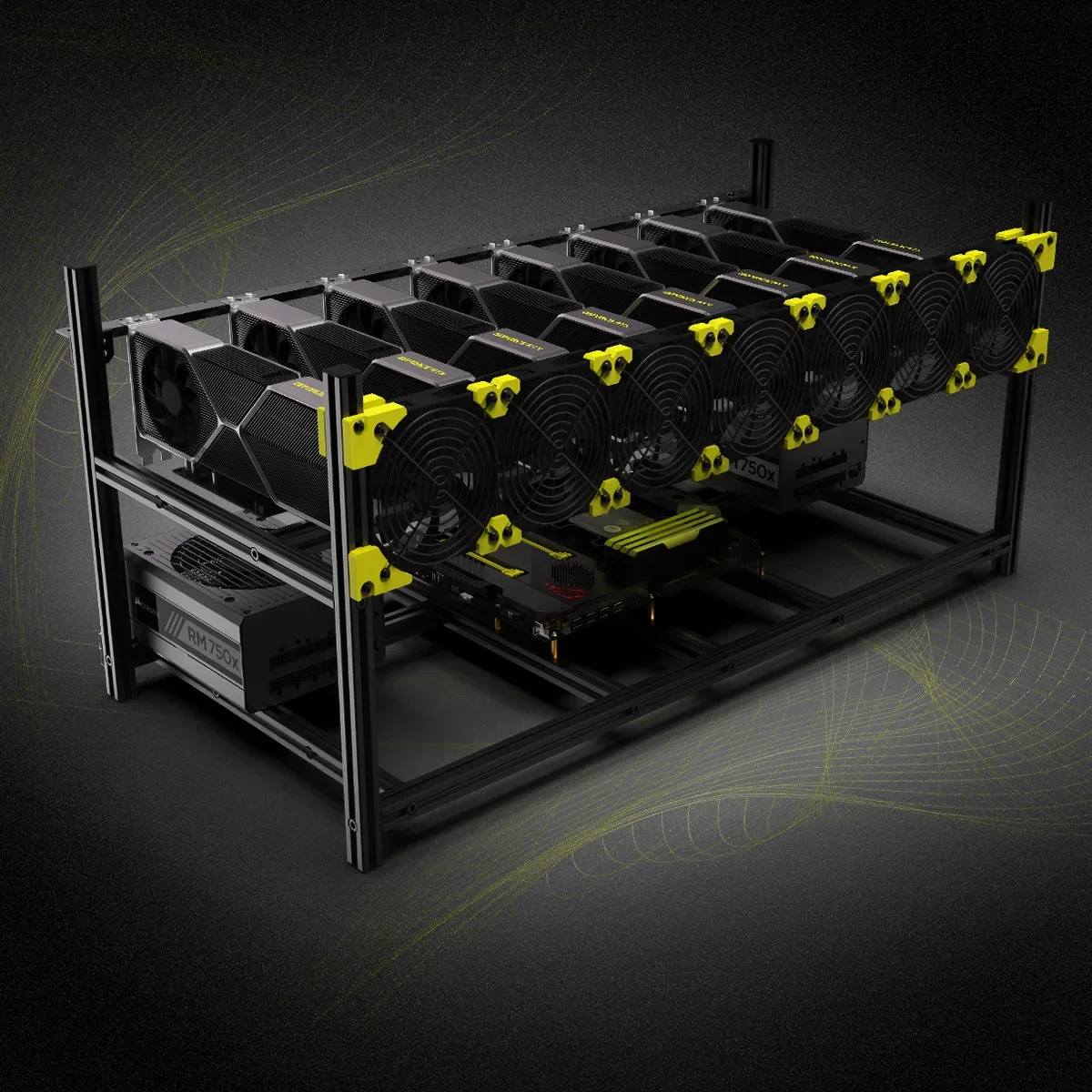 1 unité de châssis de minage e - Gpu Mining Rig Frame 8 Gpu avis et prix