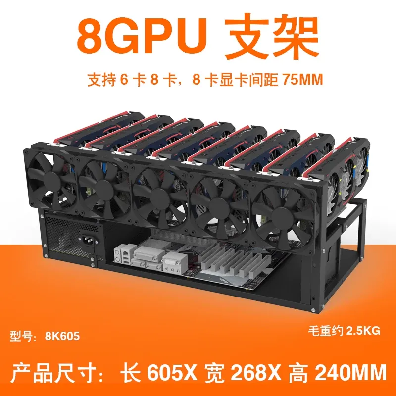 Support de carte graphique JMZ - Gpu Mining Rig Frame 8 Gpu avis et prix