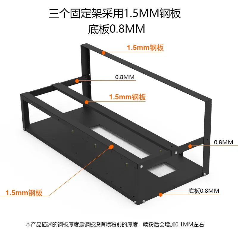 Support de carte graphique JMZ - Gpu Mining Rig Frame 8 Gpu avis et prix